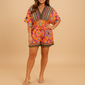 Boho summer jumpsuit with wide legs for women | Daphne 0