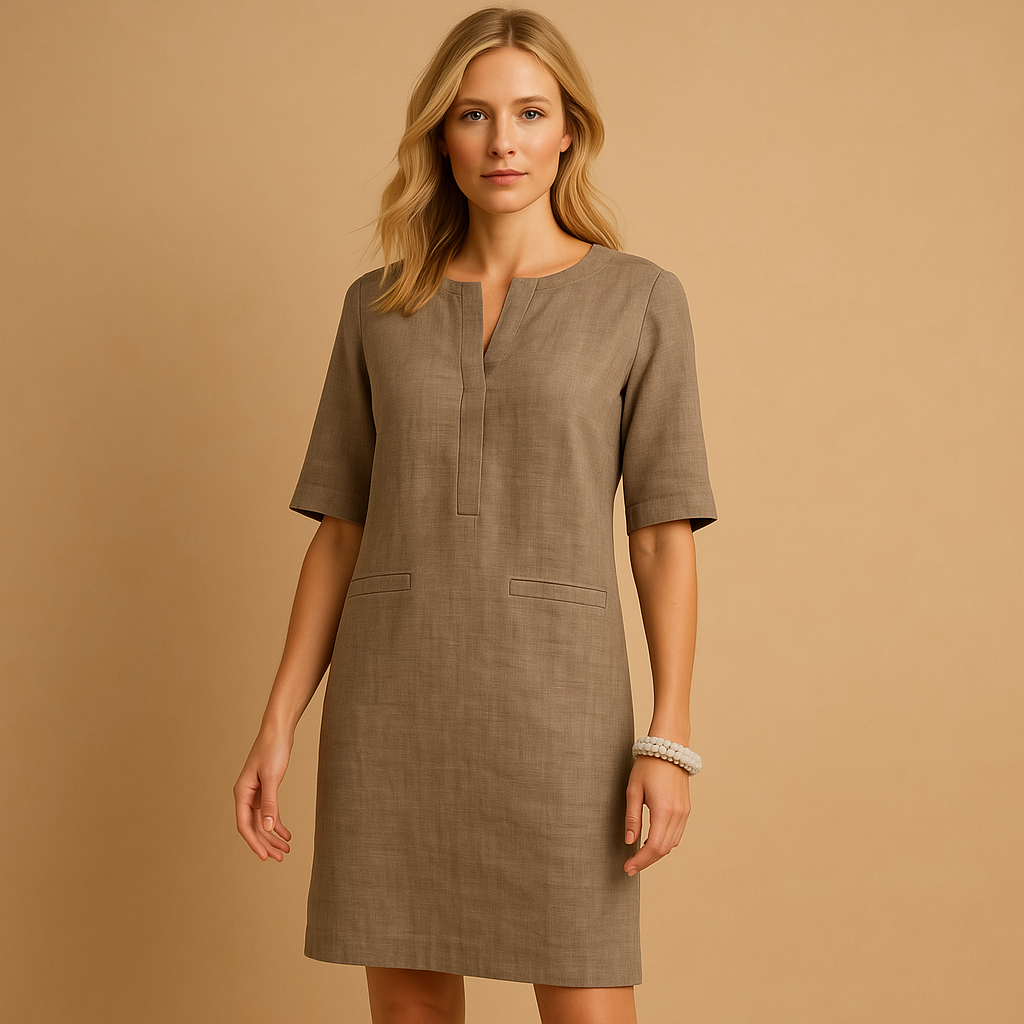 Casual chic dress with flattering fit for women | Maren 3