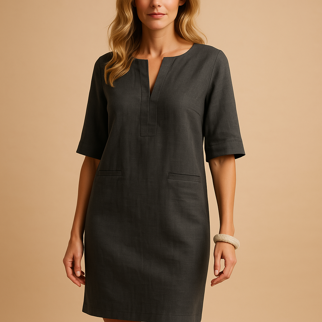 Casual chic dress with flattering fit for women | Maren 4