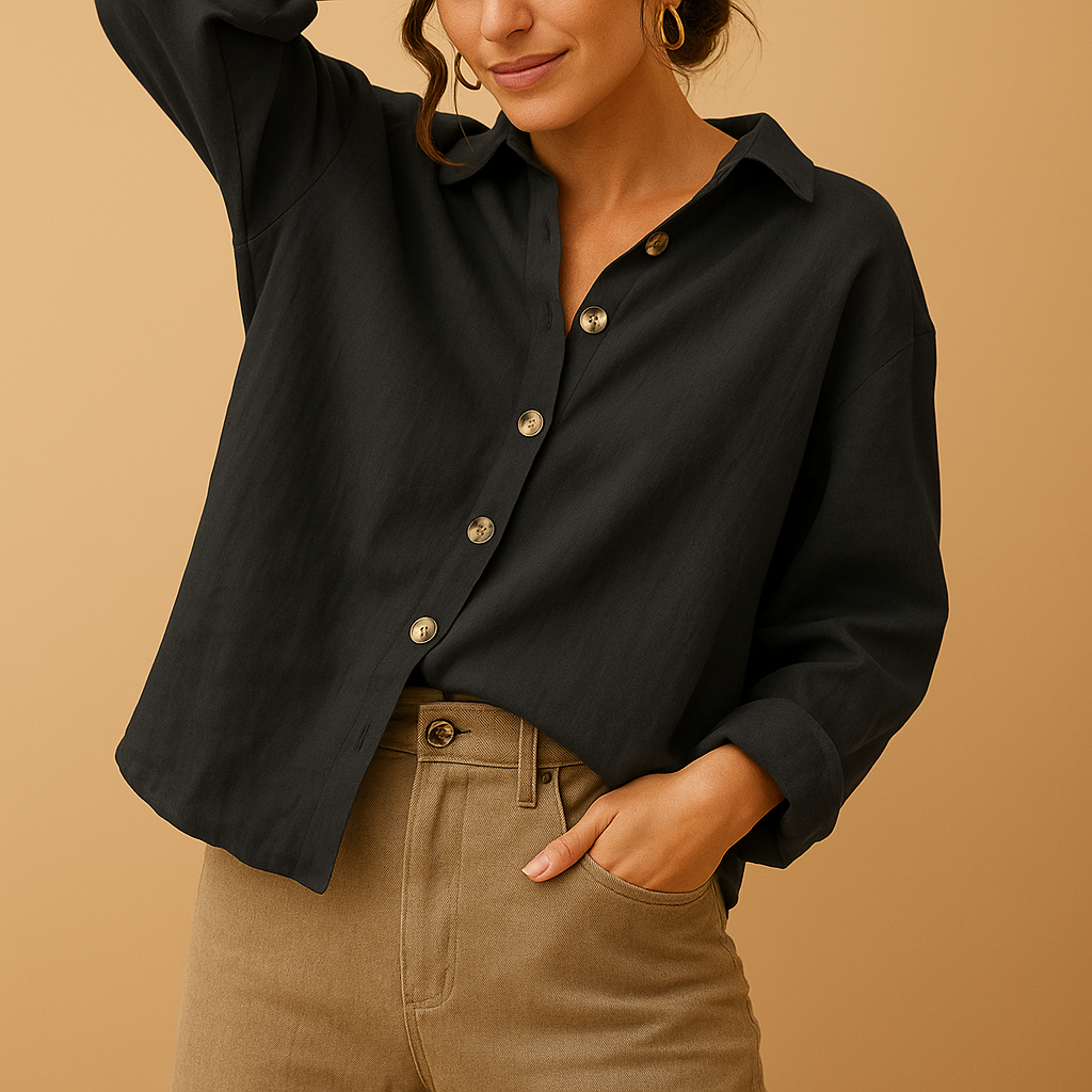 Casual cotton blouse for women | Harper 0