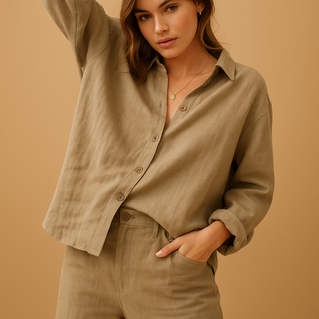 Casual cotton blouse for women | Harper 2