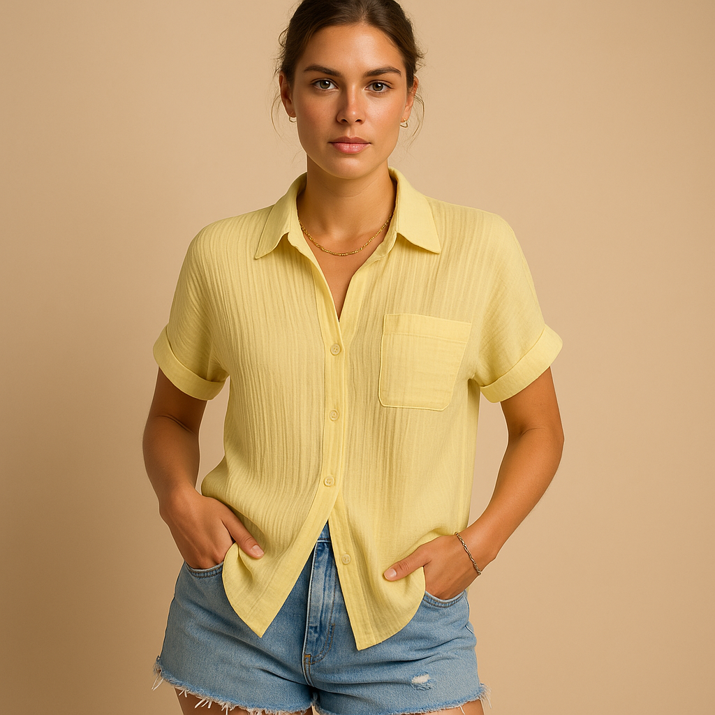 Casual short sleeve polo for women | Maya 3