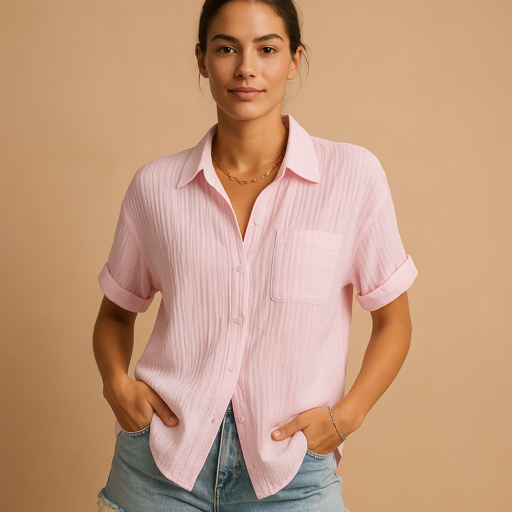 Casual short sleeve polo for women | Maya 4
