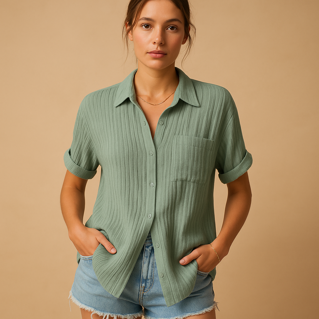 Casual short sleeve polo for women | Maya 5