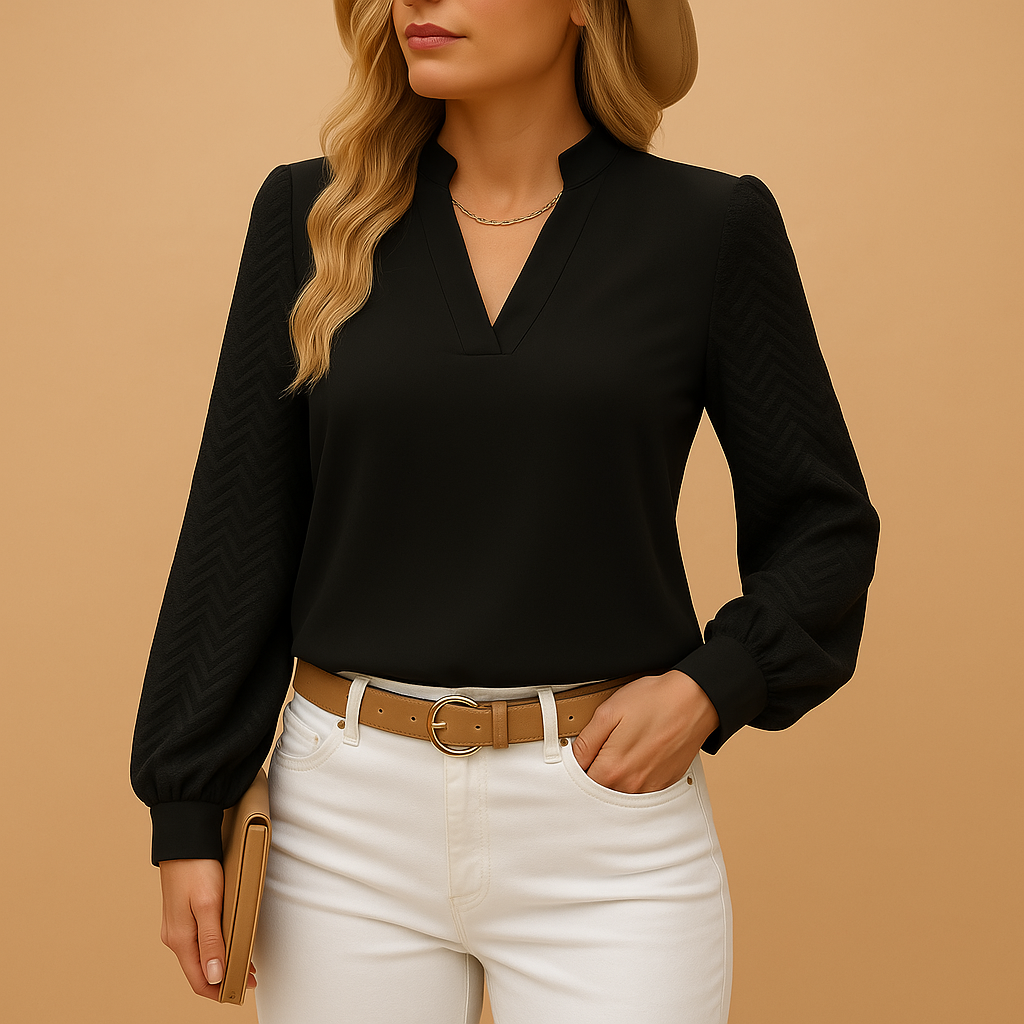 Elegant V-neck top for women | Grace 2