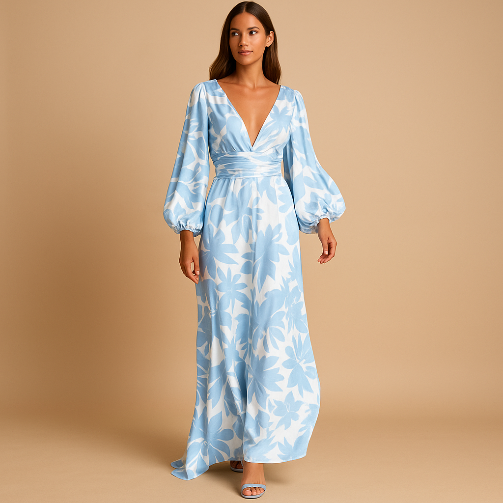 Elegant knee-length dress for women | Talia 2