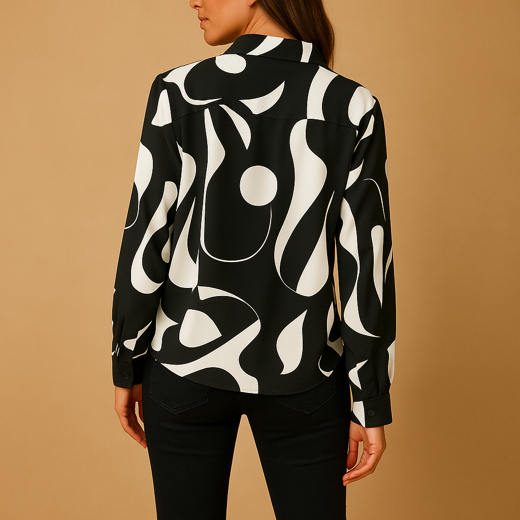 Elegant printed blouse for women | Amelia 2