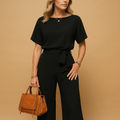Elegant tailored jumpsuit with flowing sleeves for women | Nina 0