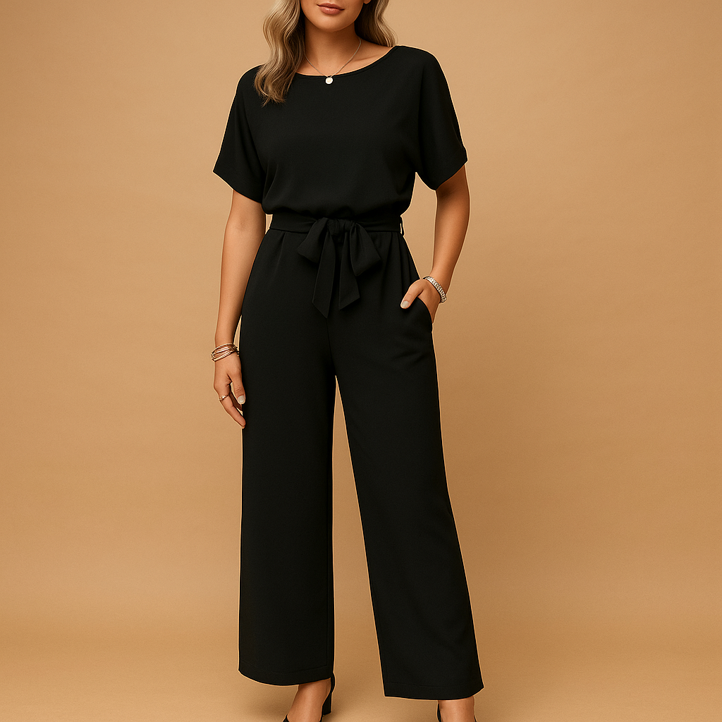 Elegant tailored jumpsuit with flowing sleeves for women | Nina 1