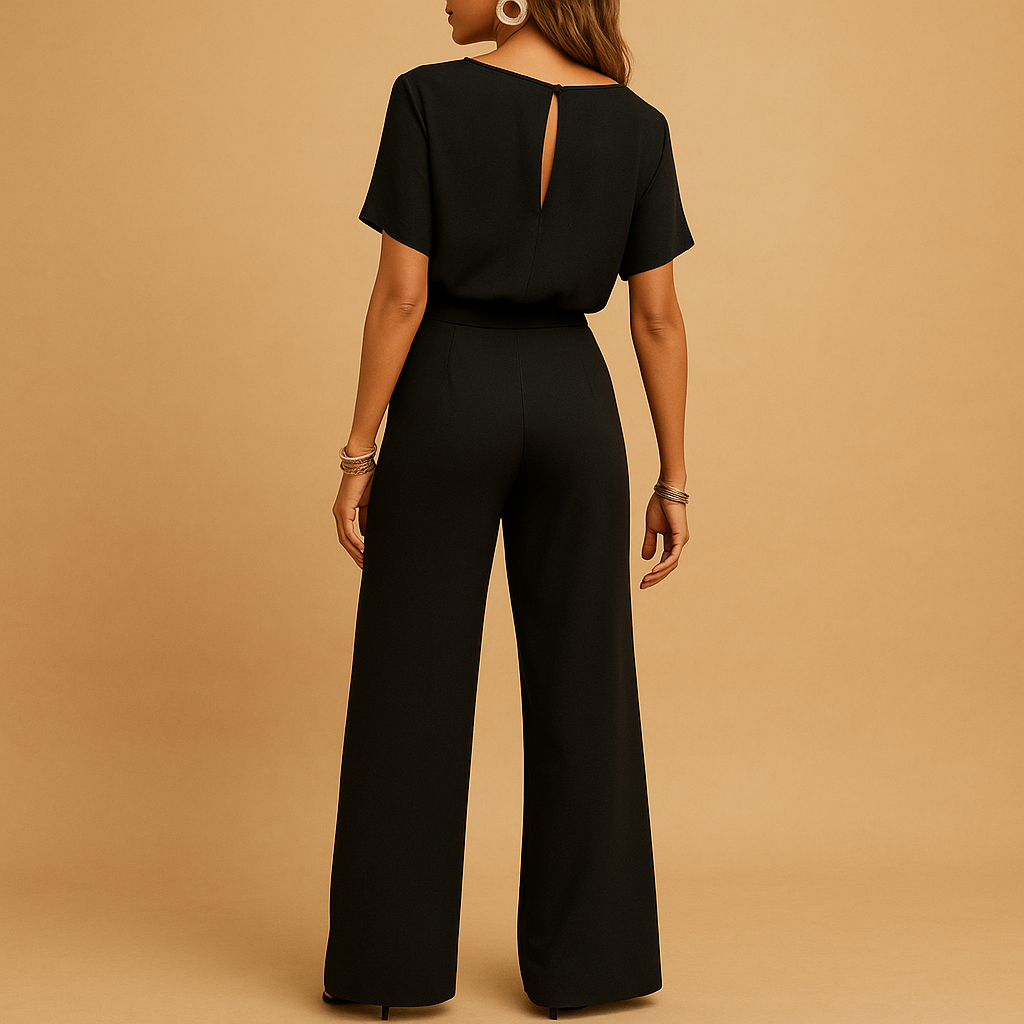 Elegant tailored jumpsuit with flowing sleeves for women | Nina 2