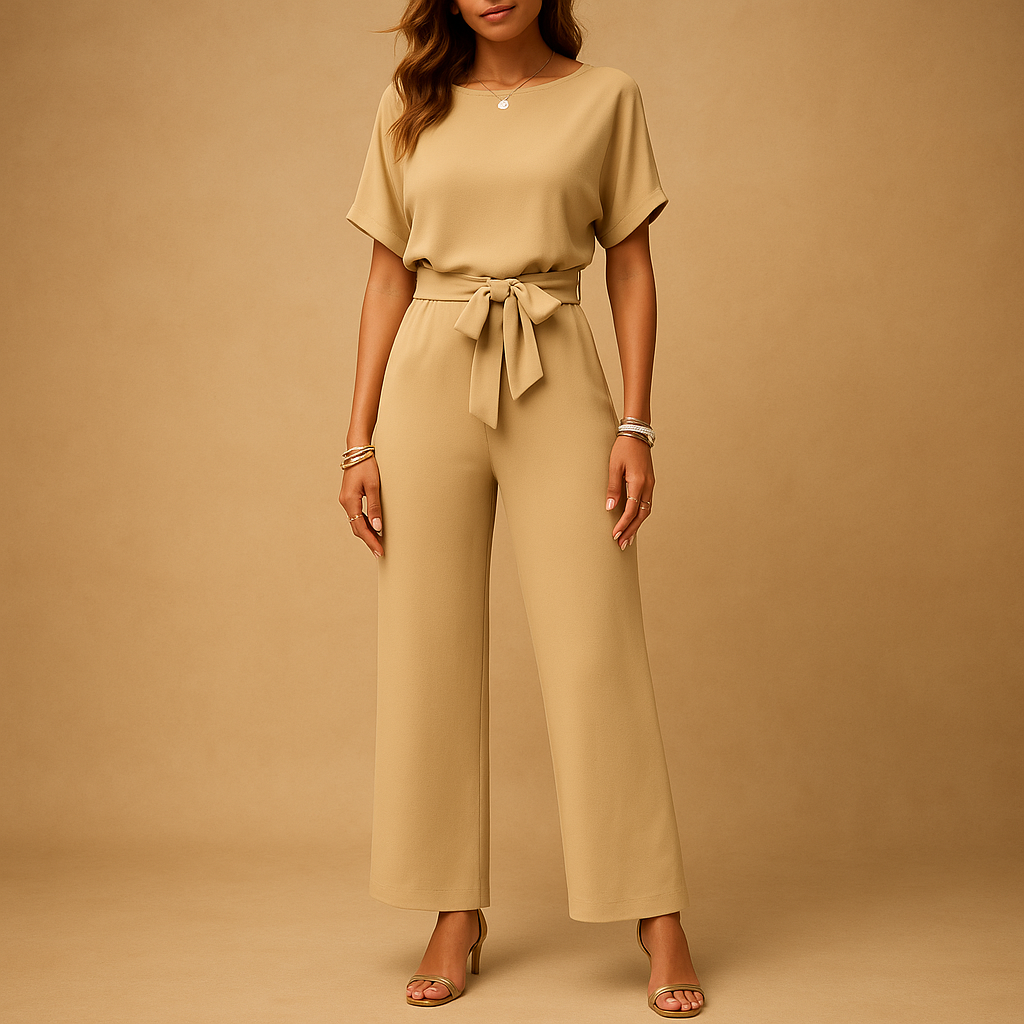 Elegant tailored jumpsuit with flowing sleeves for women | Nina 7