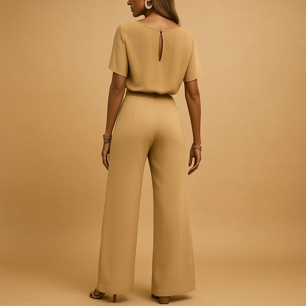 Elegant tailored jumpsuit with flowing sleeves for women | Nina 8