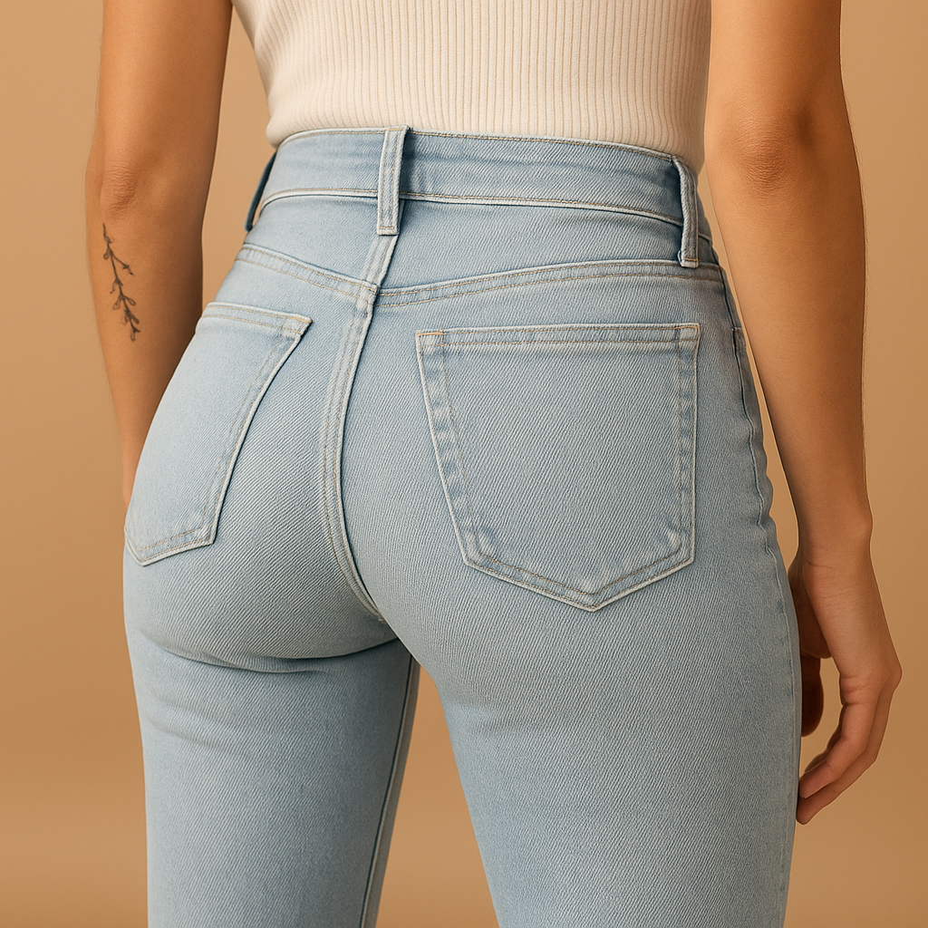 Flared high-waist jeans for women | Clara 4