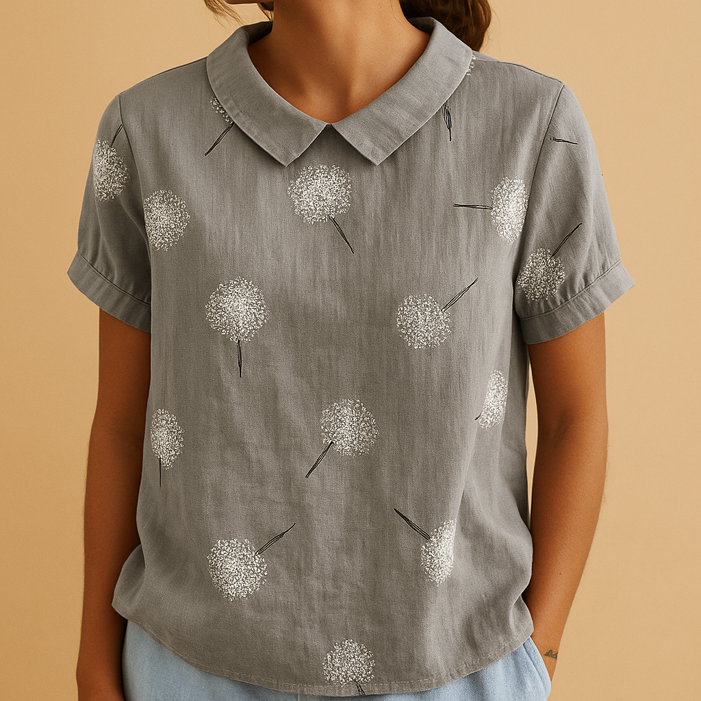 Floral print blouse for women | Violet 8