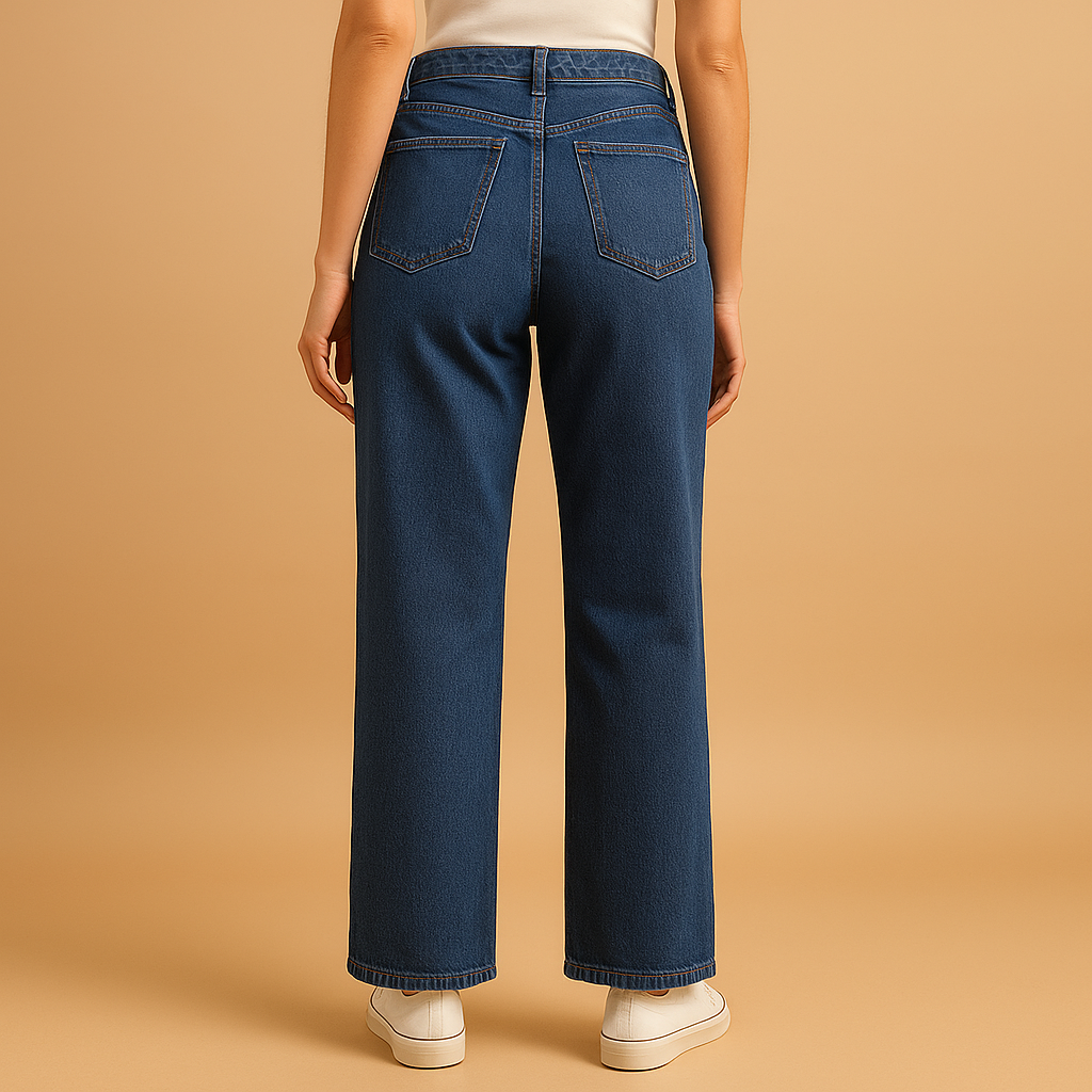 High-waisted loose fit jeans for women | Clara 3