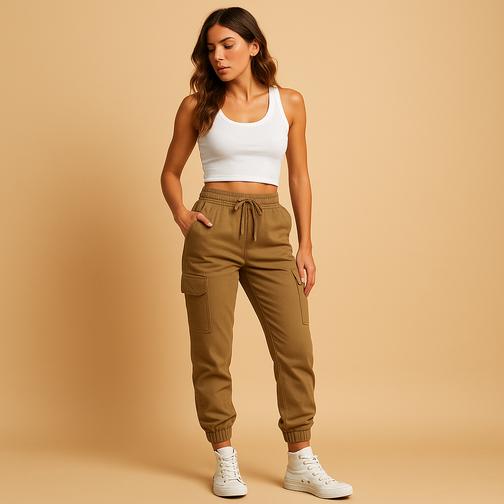 High waist cargo pants for women | Felicity 5