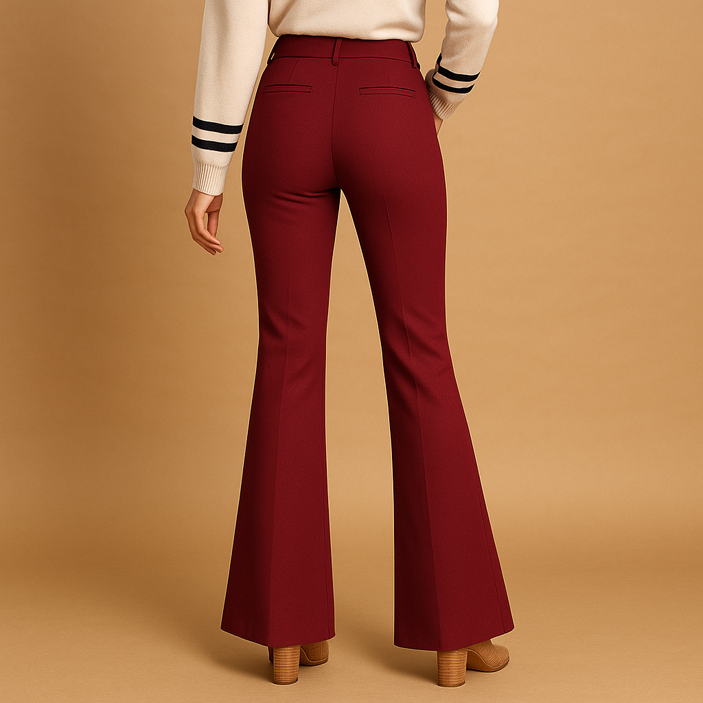 High waist flared pants for women | Naomi 4