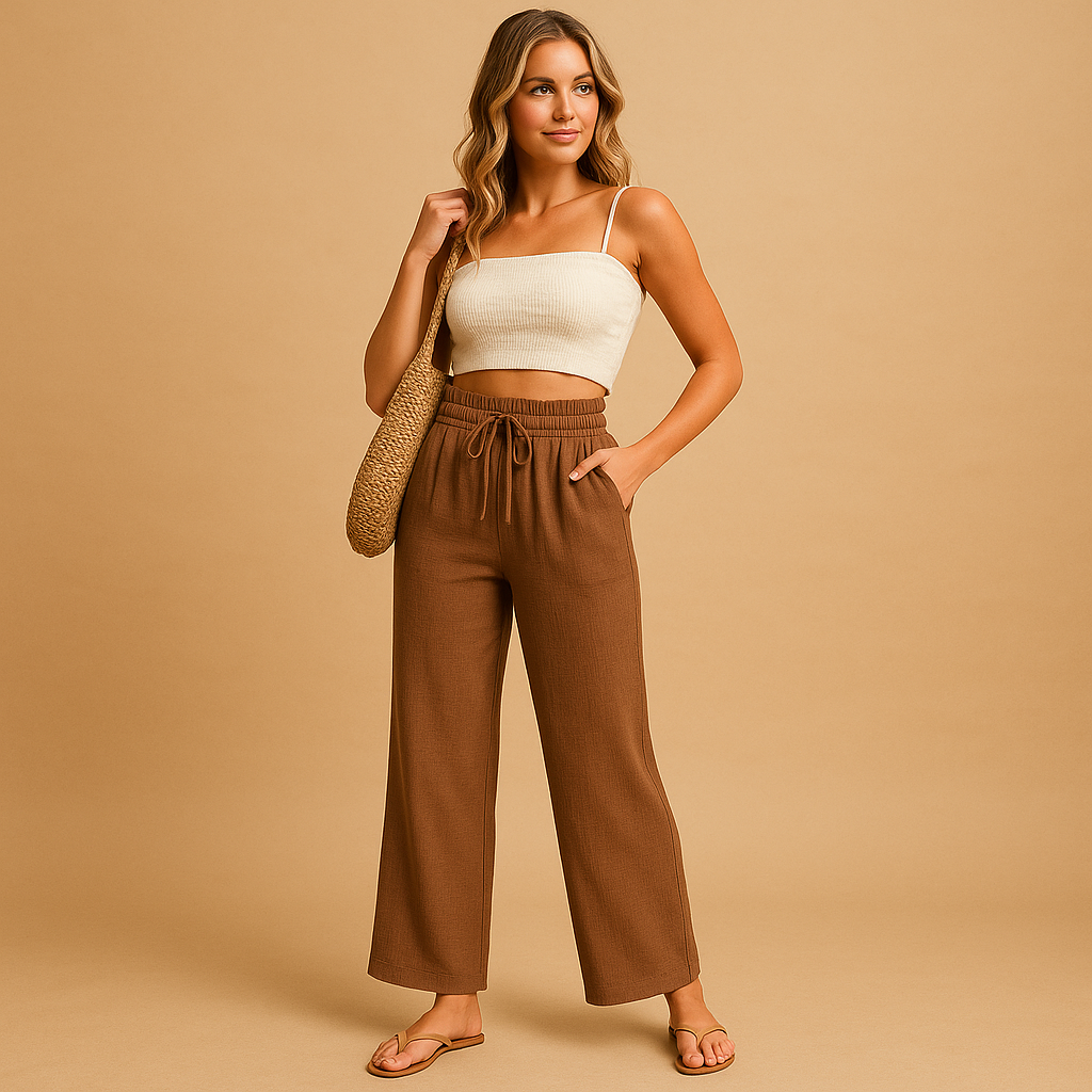 High waist lounge pants for women | Daisy 2