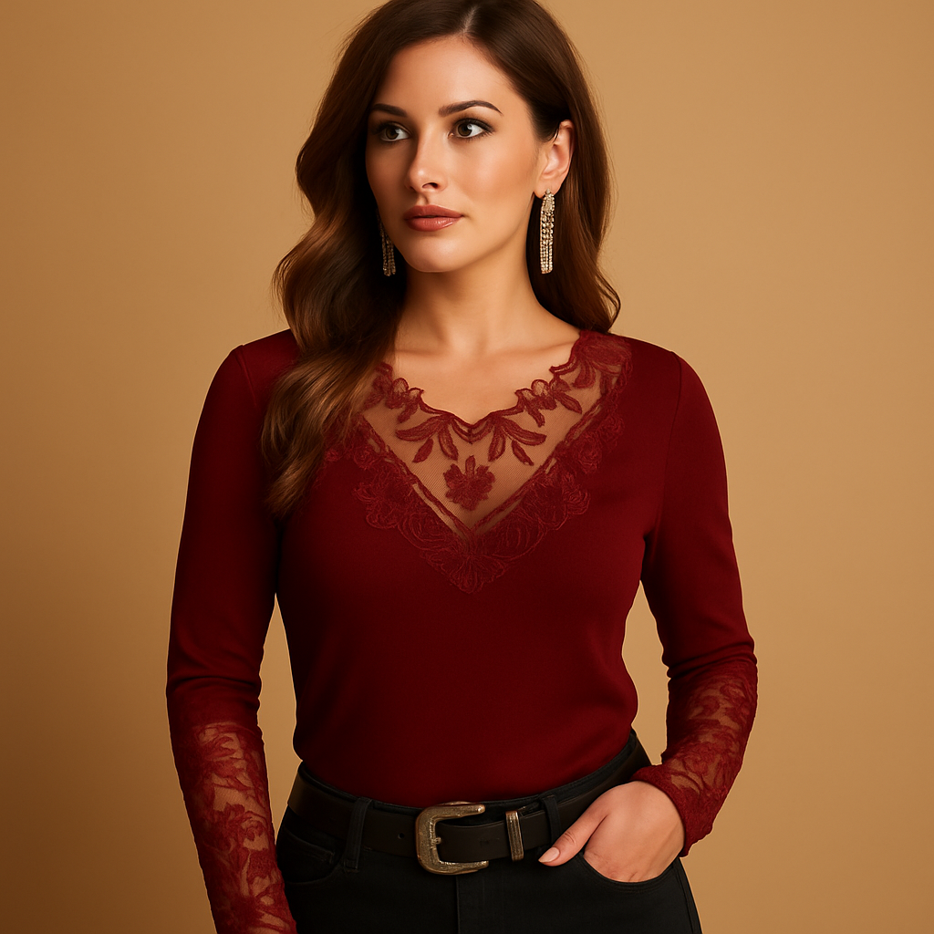 Lace blouse for women | Hazel 2