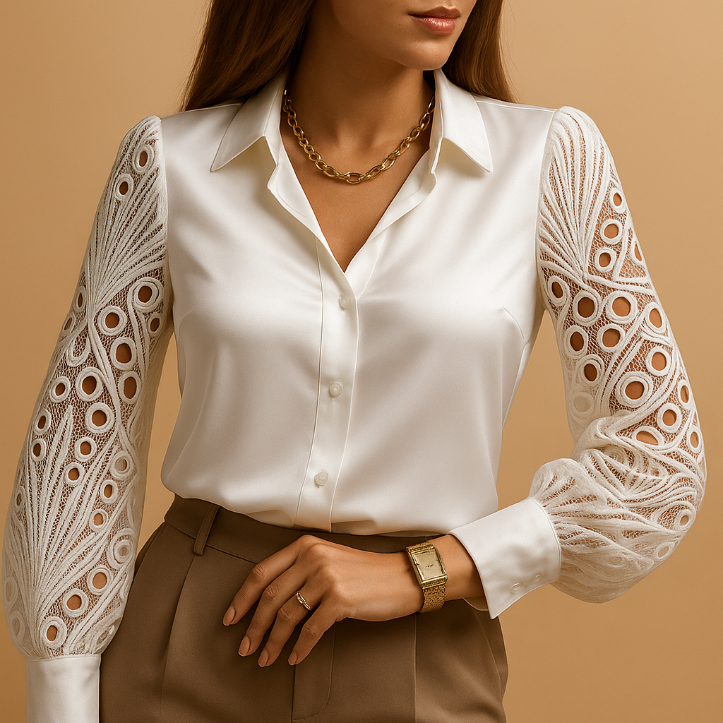 Lace sleeve blouse for women | Felicity 0