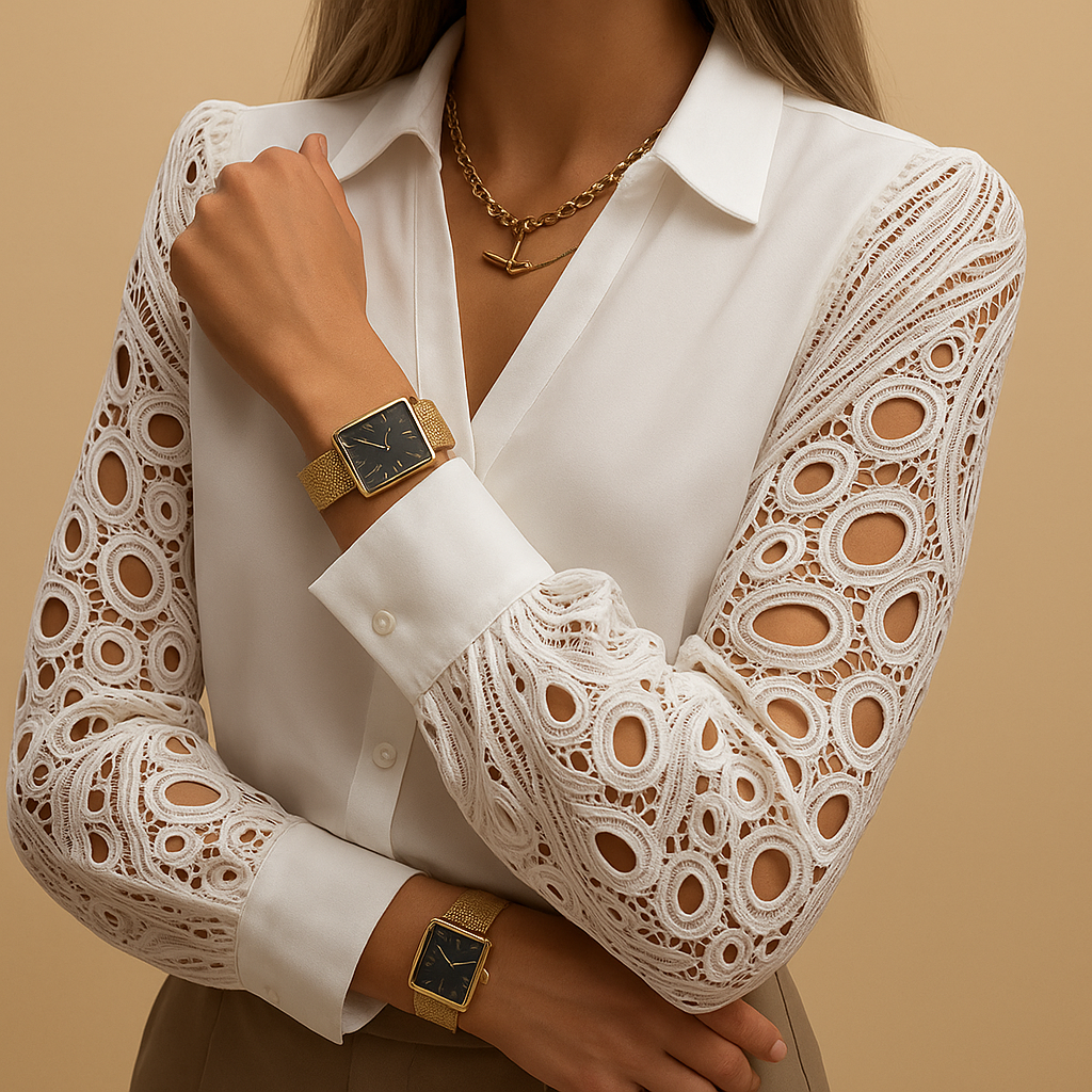 Lace sleeve blouse for women | Felicity 1