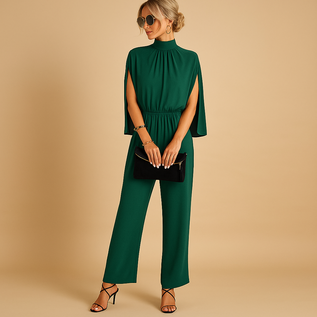 Light summer jumpsuit with adjustable straps for women | Hazel 1