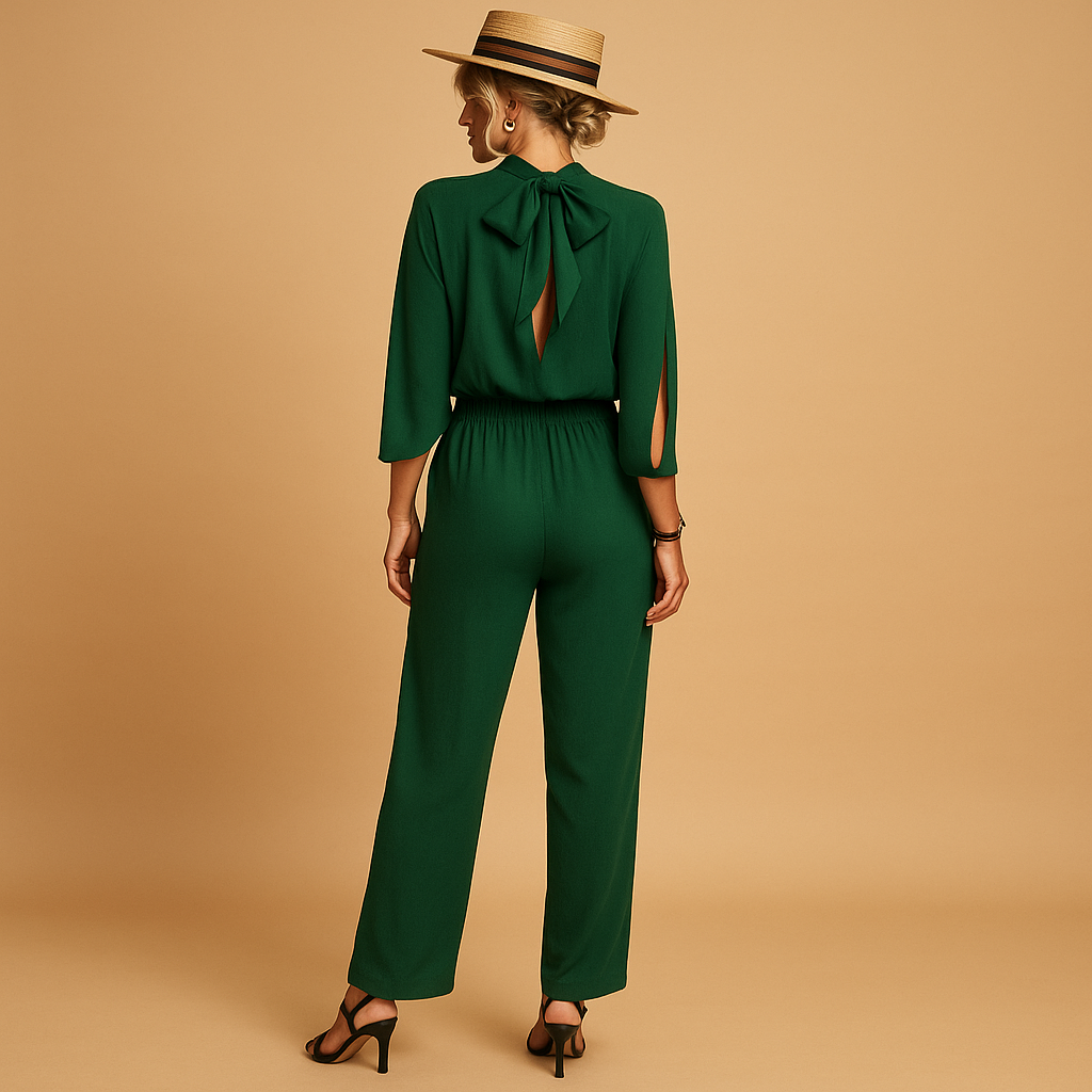 Light summer jumpsuit with adjustable straps for women | Hazel 2
