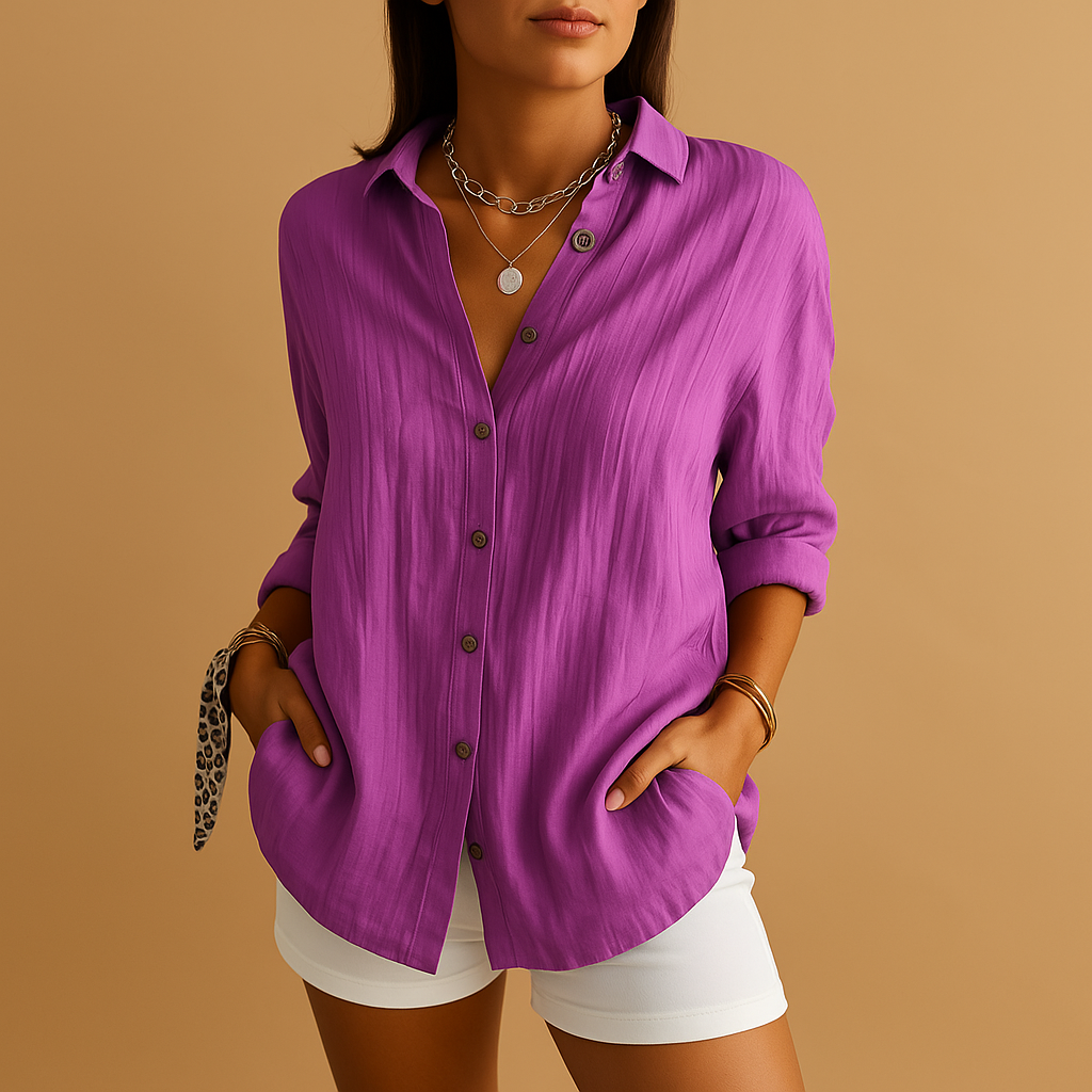Lightweight blouse with timeless design for women | Amelia 8