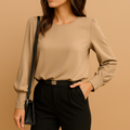 Long-sleeve classic blouse for women | Nora 0