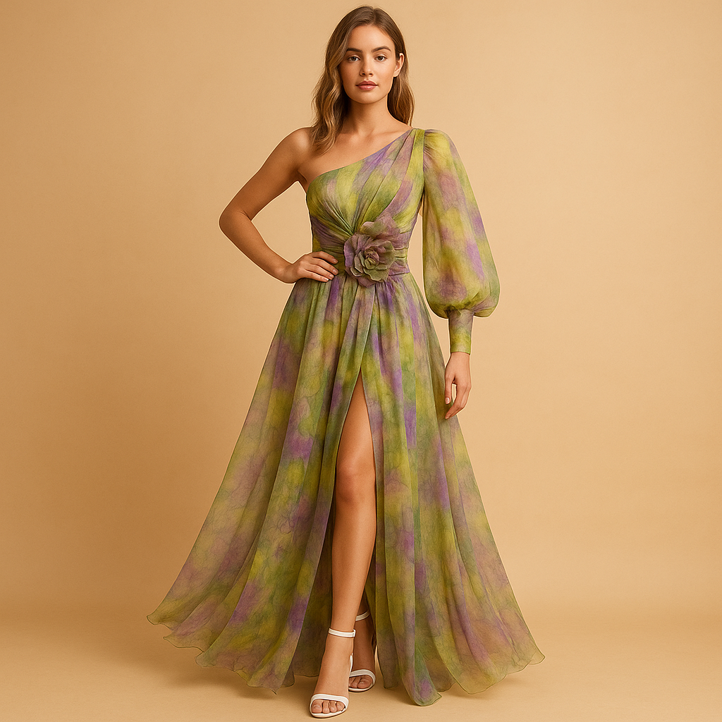 One-shoulder beach dress for women | Ava 0
