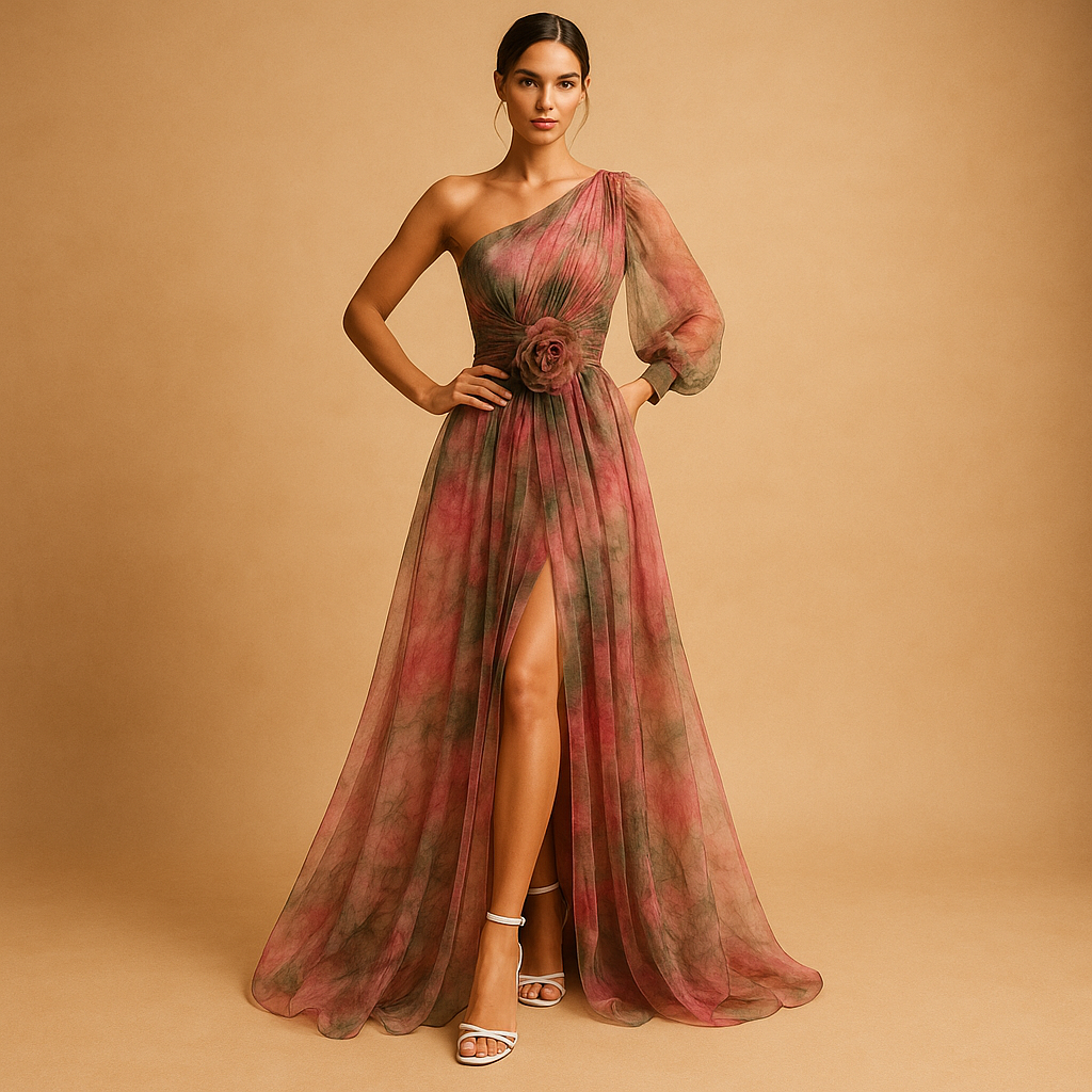 One-shoulder beach dress for women | Ava 3