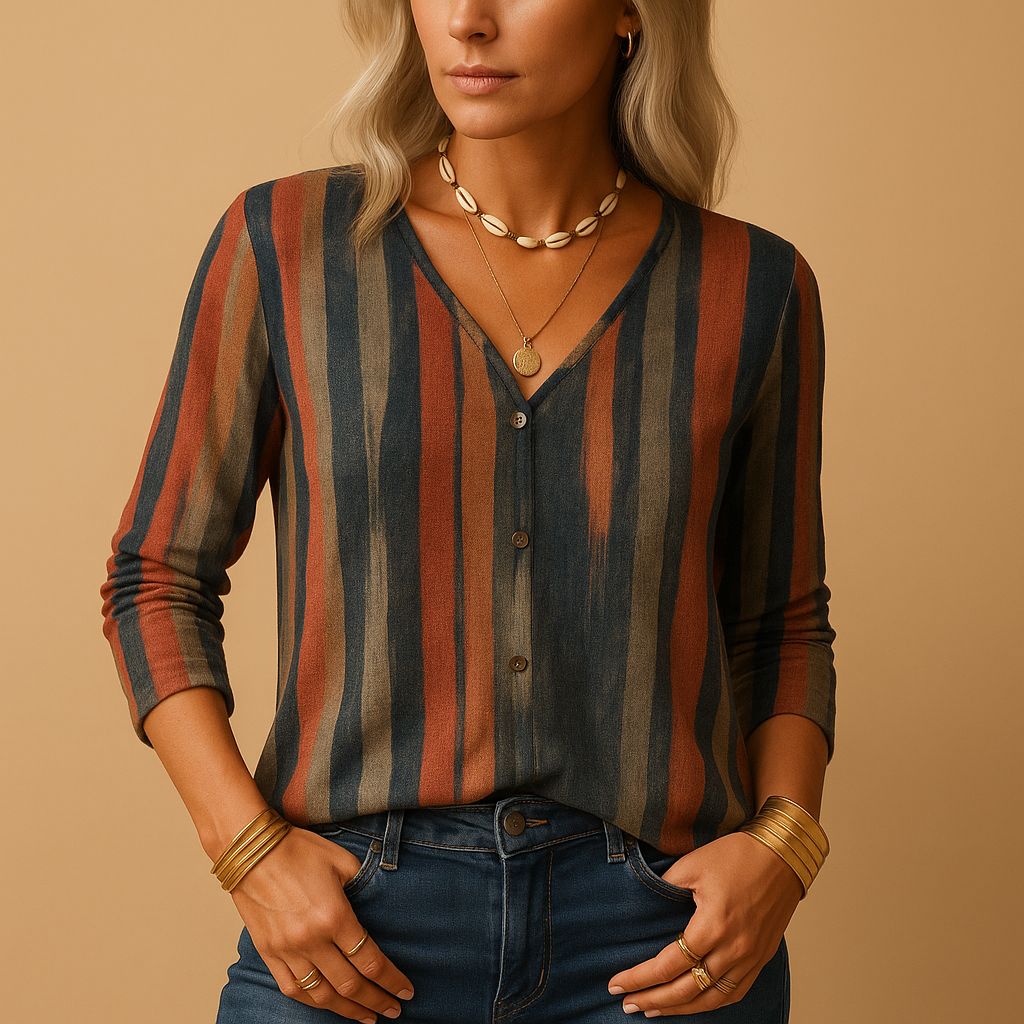 Printed long sleeve top for women | Harper 2