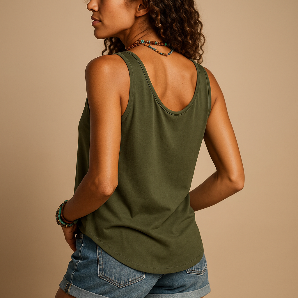 Sleeveless V-neck summer top for women | Naomi 1