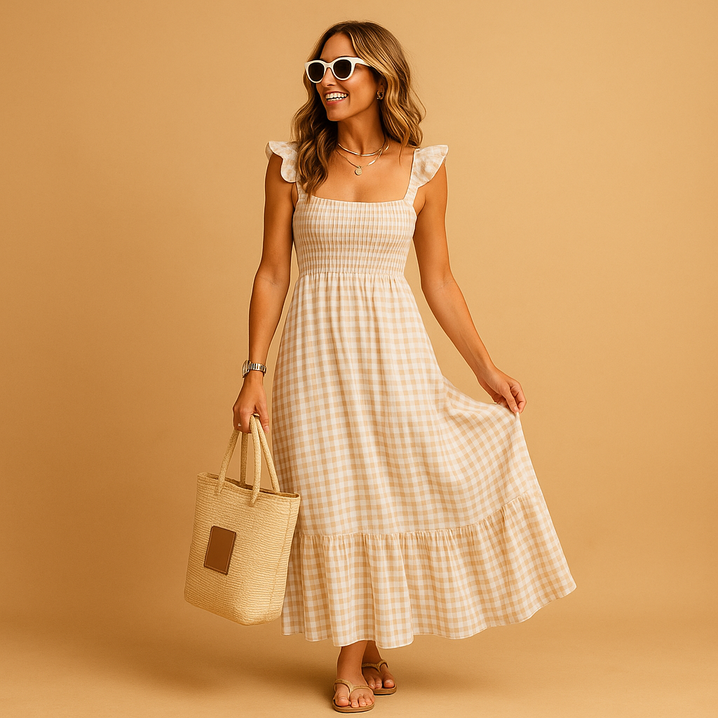 Sleeveless long summer dress for women | Grace 1