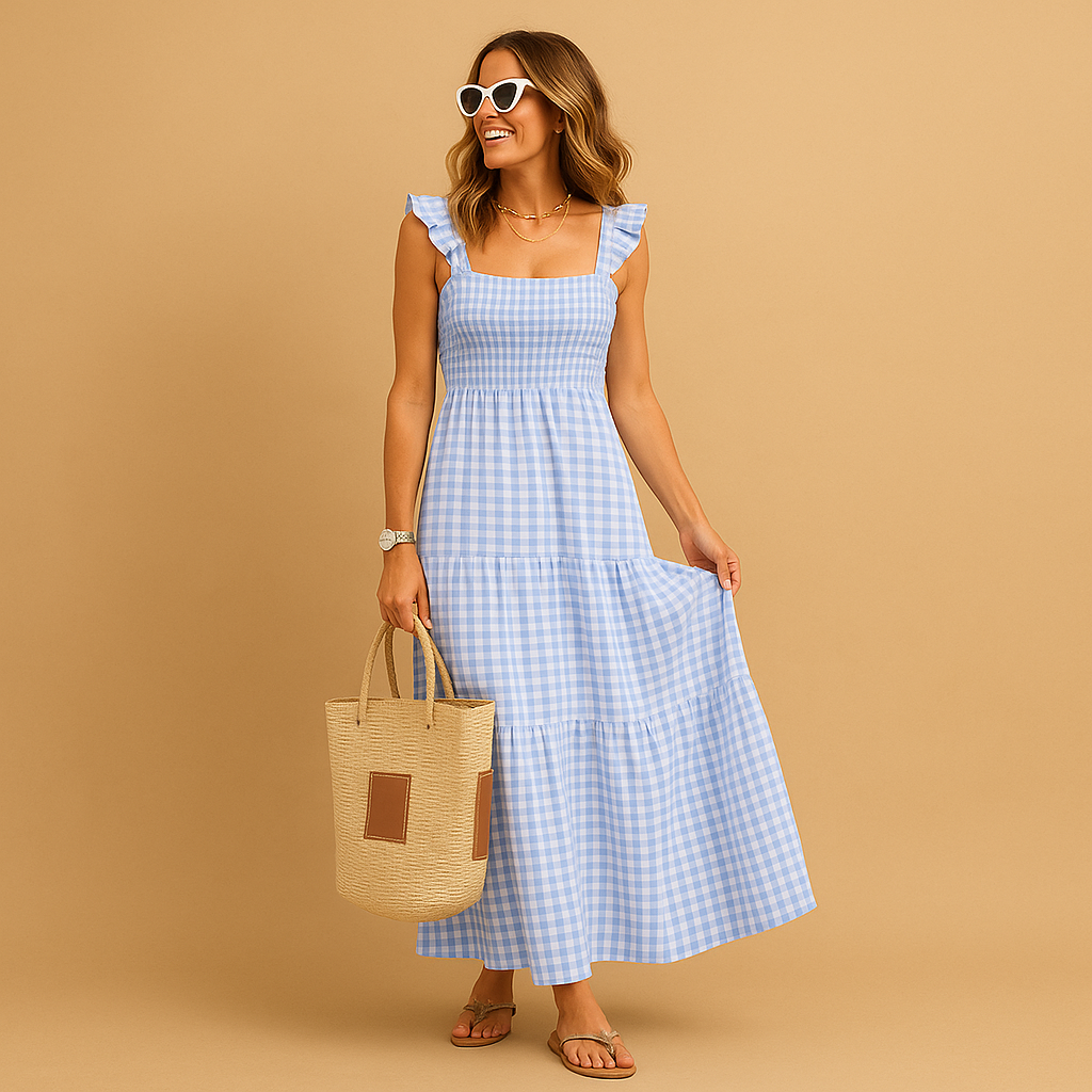 Sleeveless long summer dress for women | Grace 3