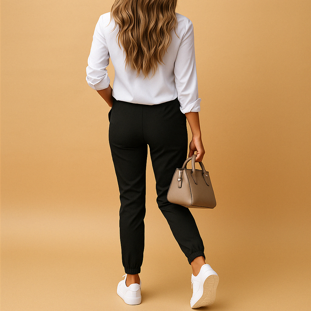 Slim fit chino pants for women | Hazel 1