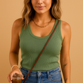 Slim fit cotton tank top for women | Lily 0