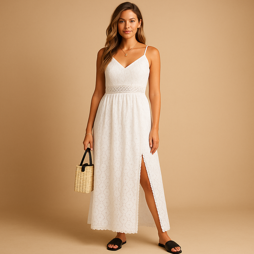 Summer cotton midi dress for women | Isabelle 2