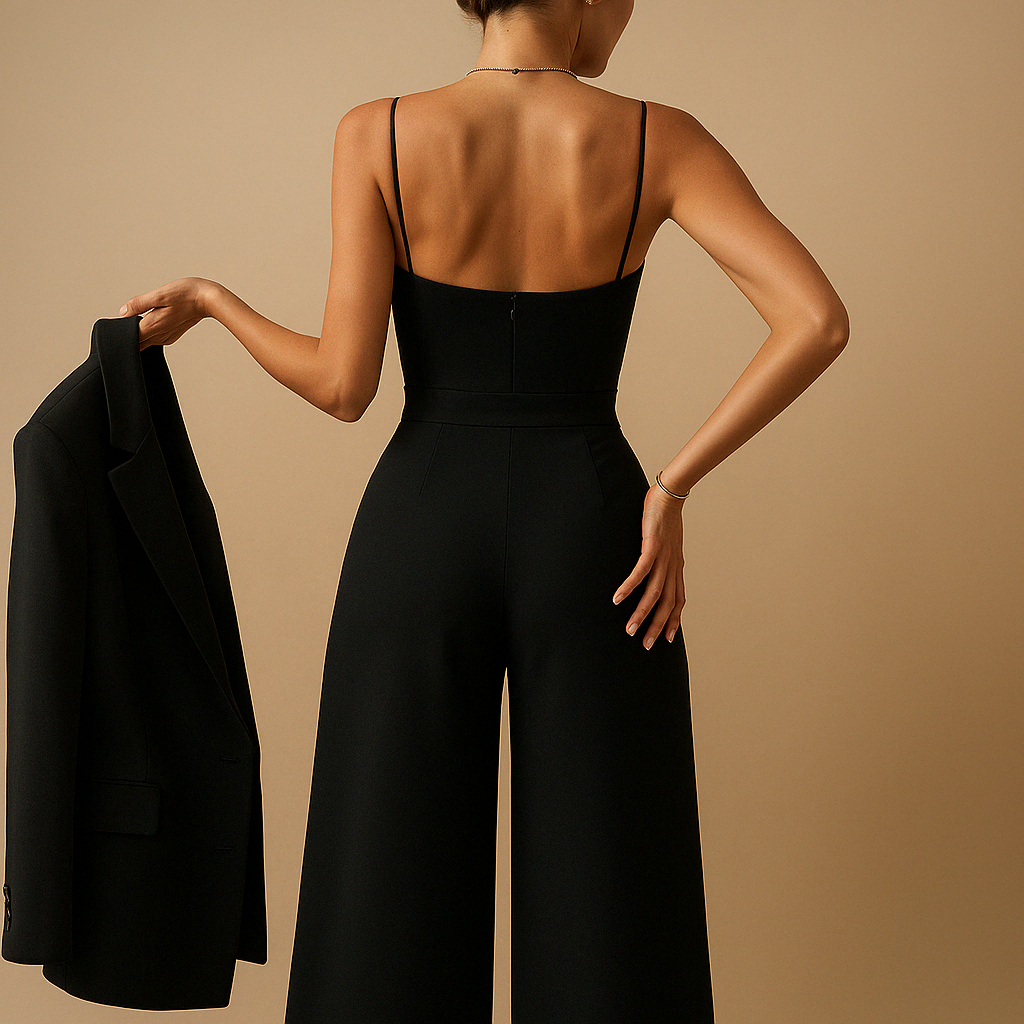 Summer jumpsuit with adjustable straps for women | Milou 1