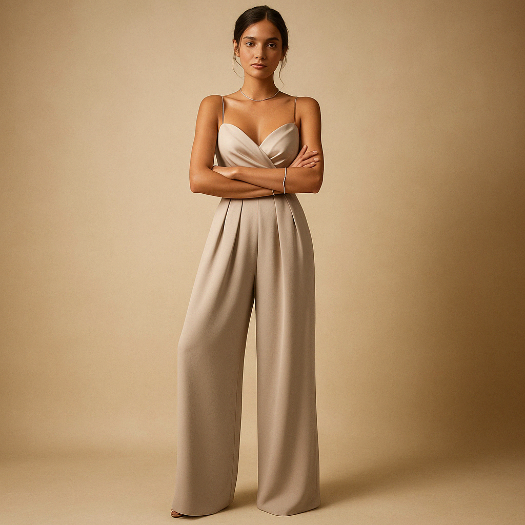 Summer jumpsuit with adjustable straps for women | Milou 4
