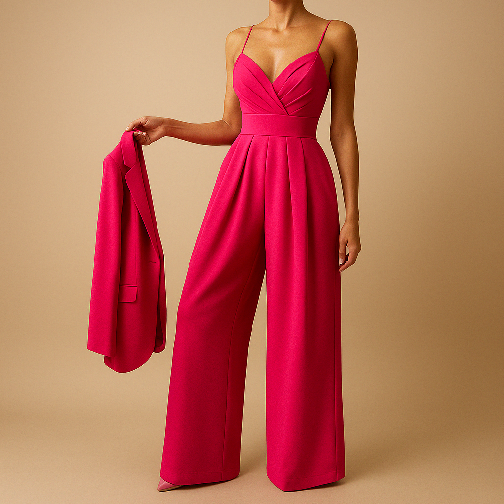 Summer jumpsuit with adjustable straps for women | Milou 5