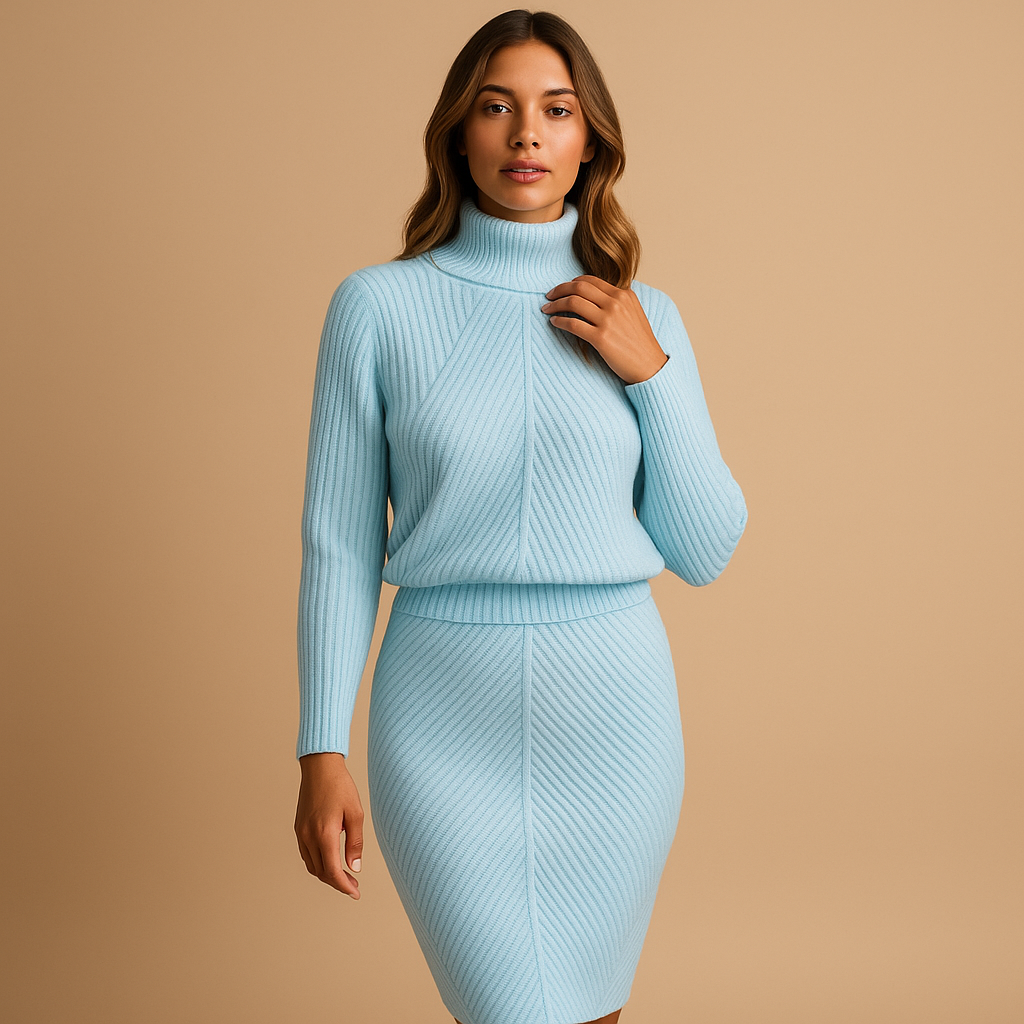 Warm midi winter dress for women | Charlotte 4